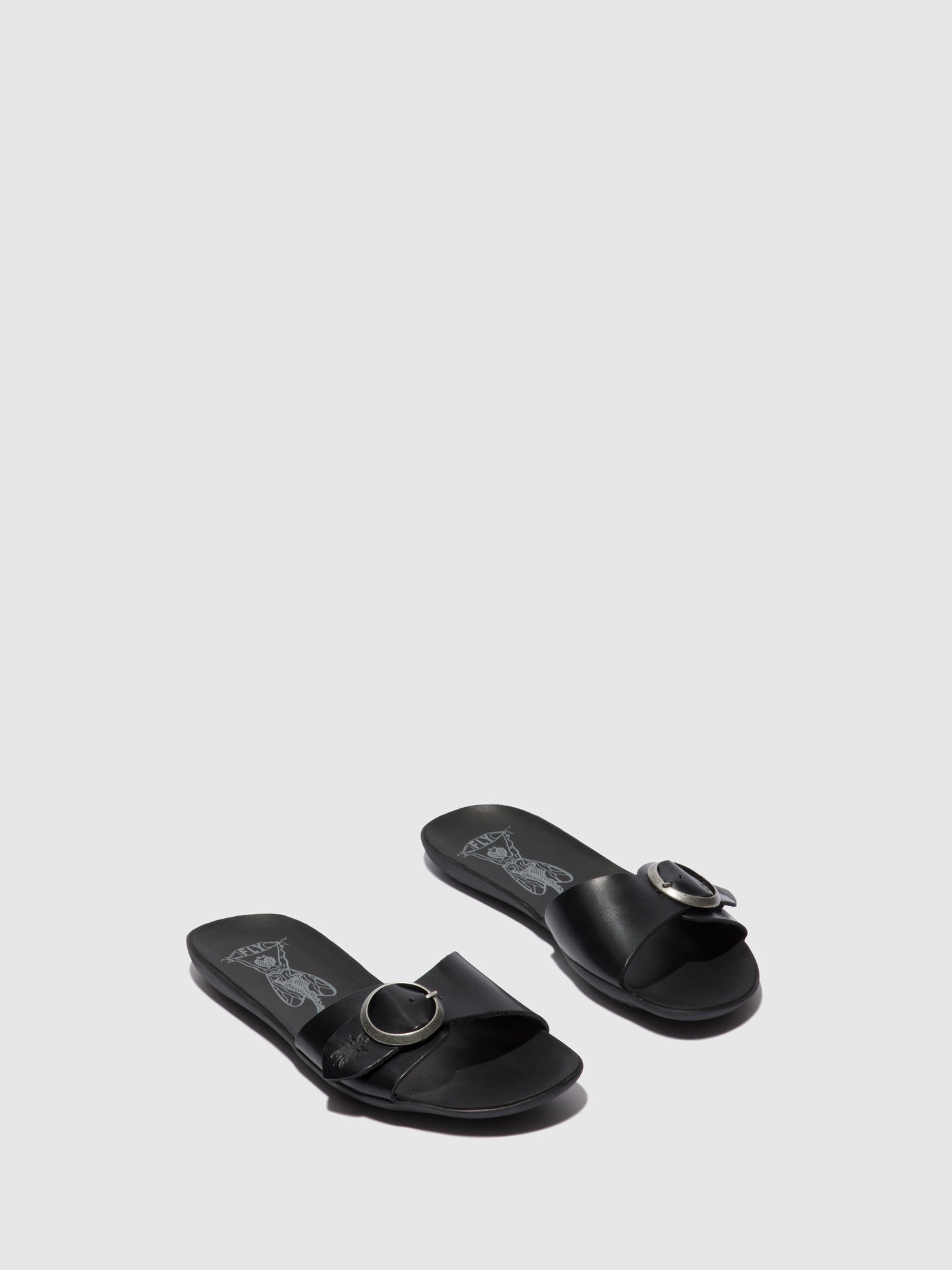 Fly London Mules Abertas à Frente MOLY759FLY BRIDLE BLACK